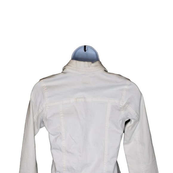 The Childrens Place Girls White Army Lightweight Jacket Casual Size 10 /12 | L/G - Picture 5 of 9